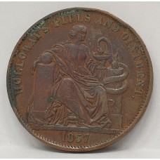 AUSTRALIA 1857 .  ONE 1 PENNY . PROFESSOR HOLLOWAY TOKEN